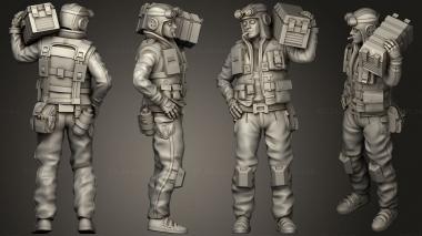 Military figurines Olson 3d model